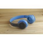 Casti wireless MRG P47 Albastru cu bluetooth microfon Radio, Aux, SD Card fotografia produsului View 3 S