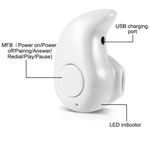 Mini casca Bluetooth MRG invizibila Handsfree Alb  A2DP fotografia produsului View 6 S