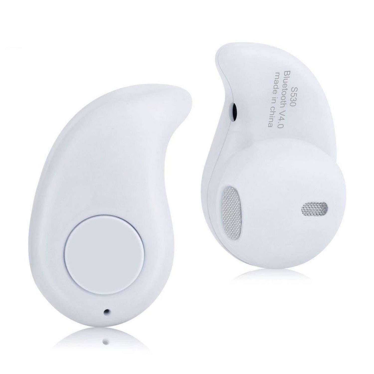 Mini casca Bluetooth MRG invizibila Handsfree Alb  A2DP fotografia produsului View 3 L