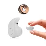 Mini casca Bluetooth MRG invizibila Handsfree Alb  A2DP fotografia produsului