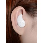 Mini casca Bluetooth MRG invizibila Handsfree Alb  A2DP fotografia produsului View 4 S