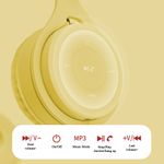 Casti wireless MRG MYO8, Handsfree, Cu bluetooth, Galben fotografia produsului View 2 S