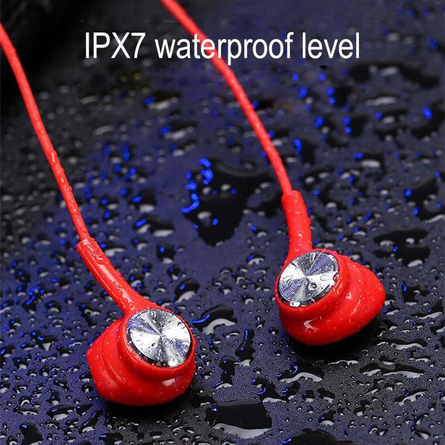 Casti bluetooth sport MRG MG03, Neckband, Handsfree, Rosu fotografia produsului View 2 L