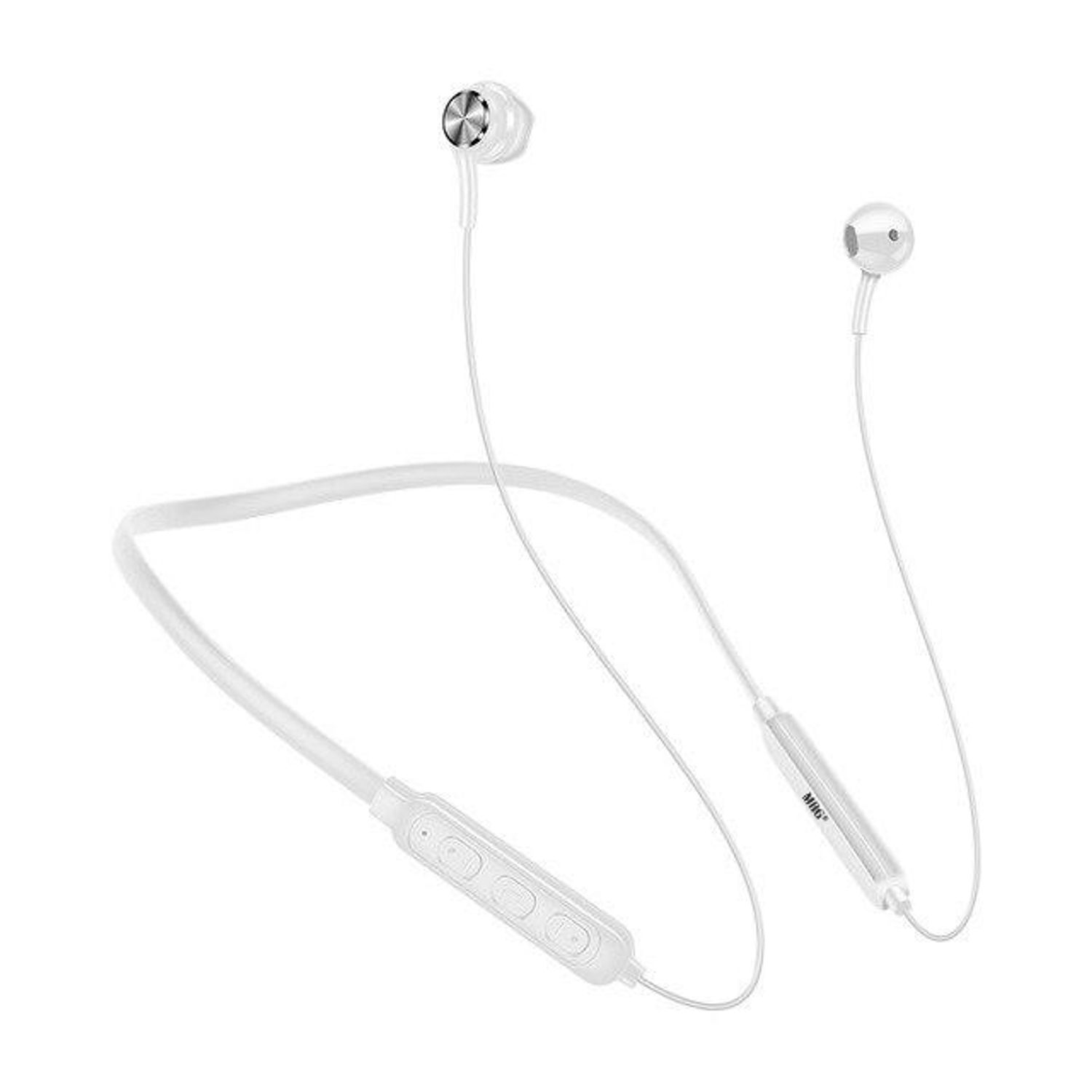 Casti bluetooth sport MRG MG03, Neckband, Handsfree, Alb fotografia produsului