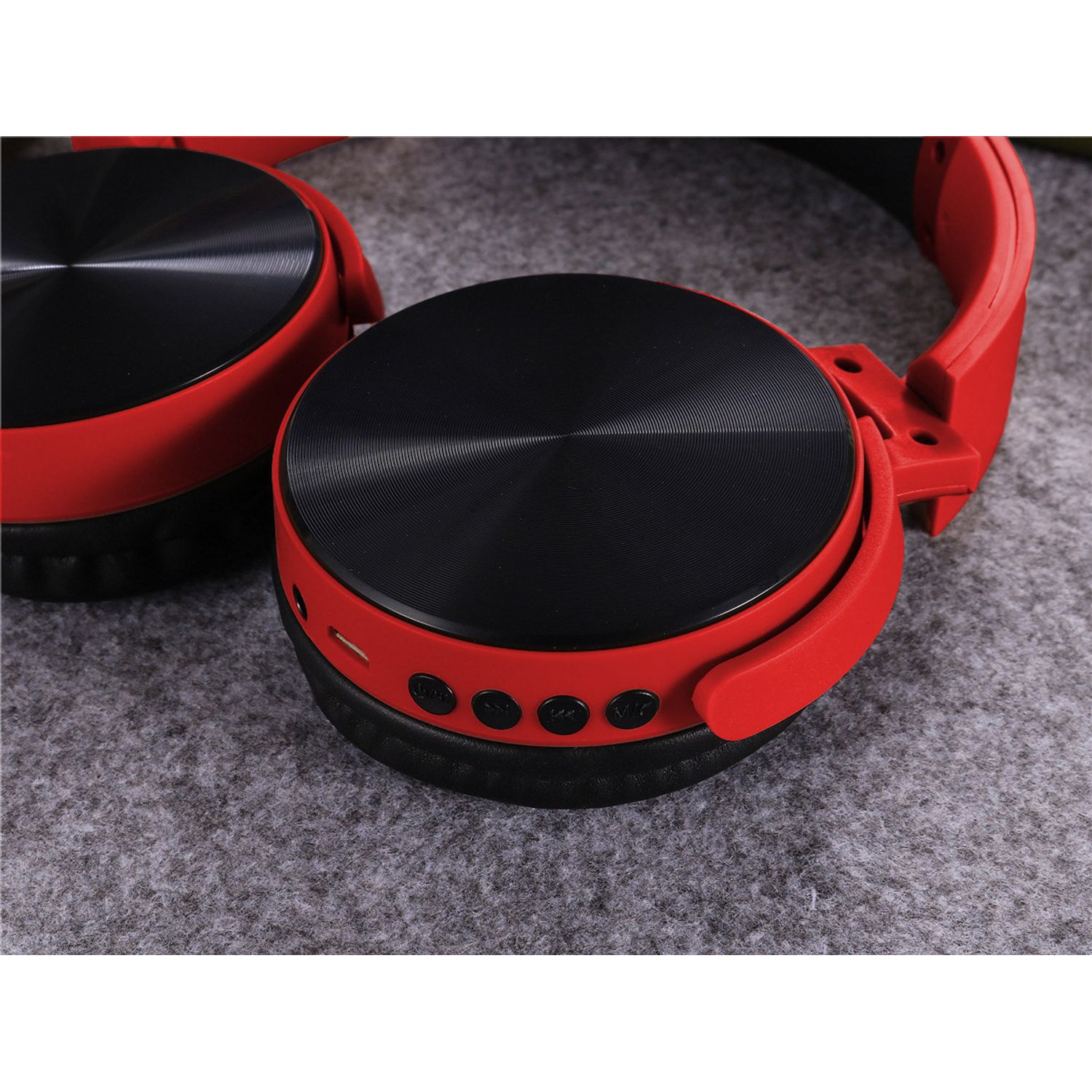 Casti wireless MRG MS35, Handsfree, Cu bluetooth, Rosu fotografia produsului View 2 L