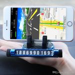 Suport telefon MRG MXY168, Pentru masina, Cu placuta numar telefon, Albastru fotografia produsului View 5 S