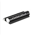 Suport telefon MRG MTH072, Cu odorizant, Cu placuta numar telefon, Negru fotografia produsului