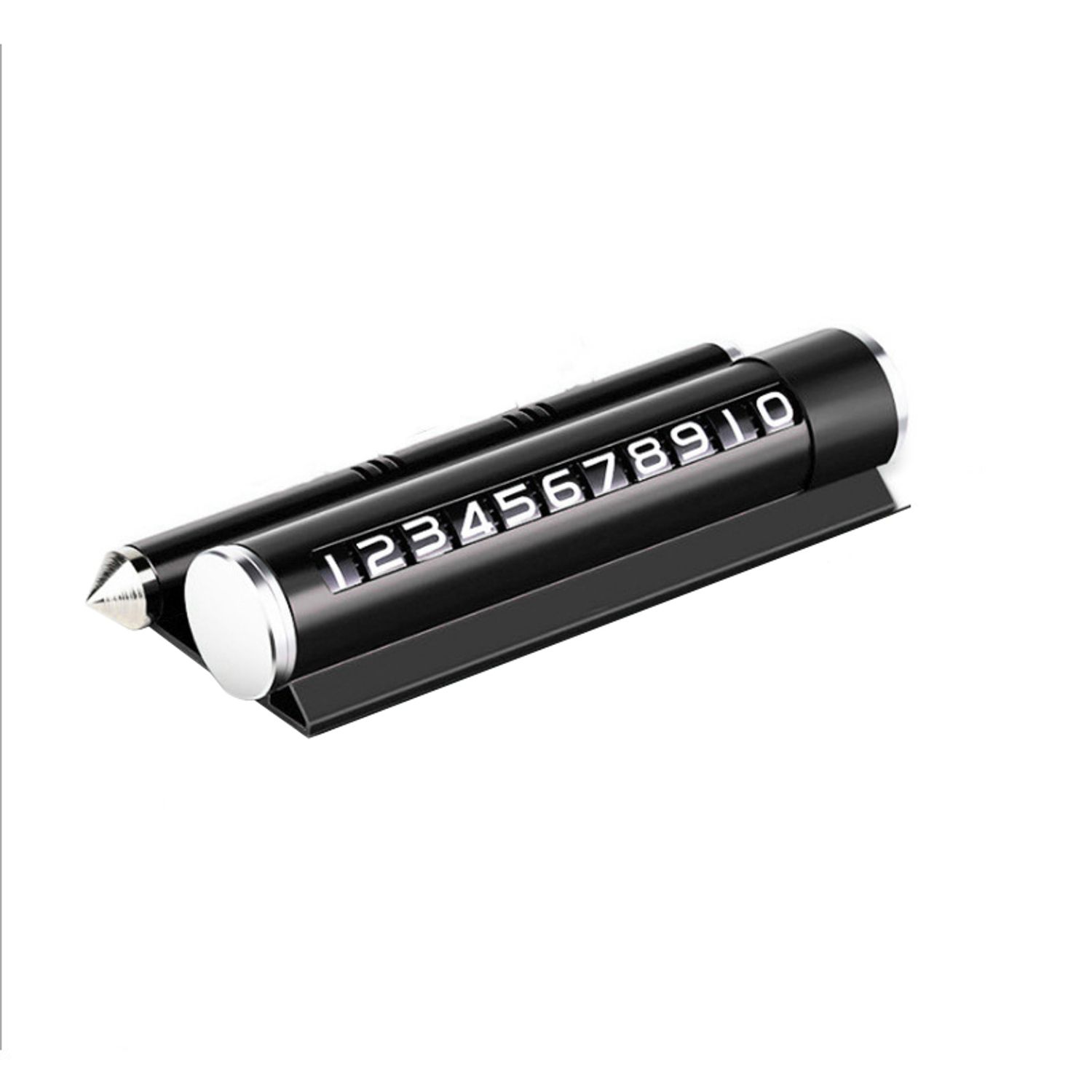 Suport telefon MRG MTH072, Cu odorizant, Cu placuta numar telefon, Negru fotografia produsului