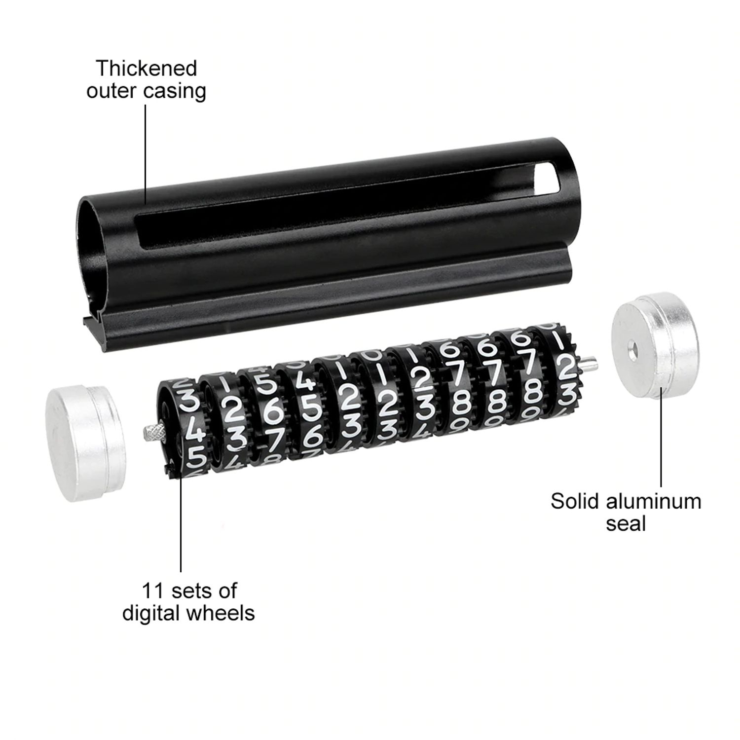 Suport telefon MRG MTH072, Cu odorizant, Cu placuta numar telefon, Negru fotografia produsului View 7 L