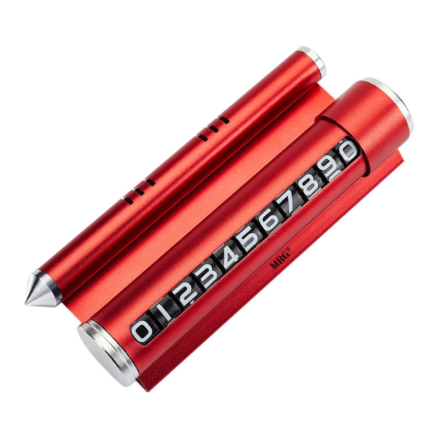 Suport telefon MRG MTH072, Cu odorizant, Cu placuta numar telefon, Rosu fotografia produsului