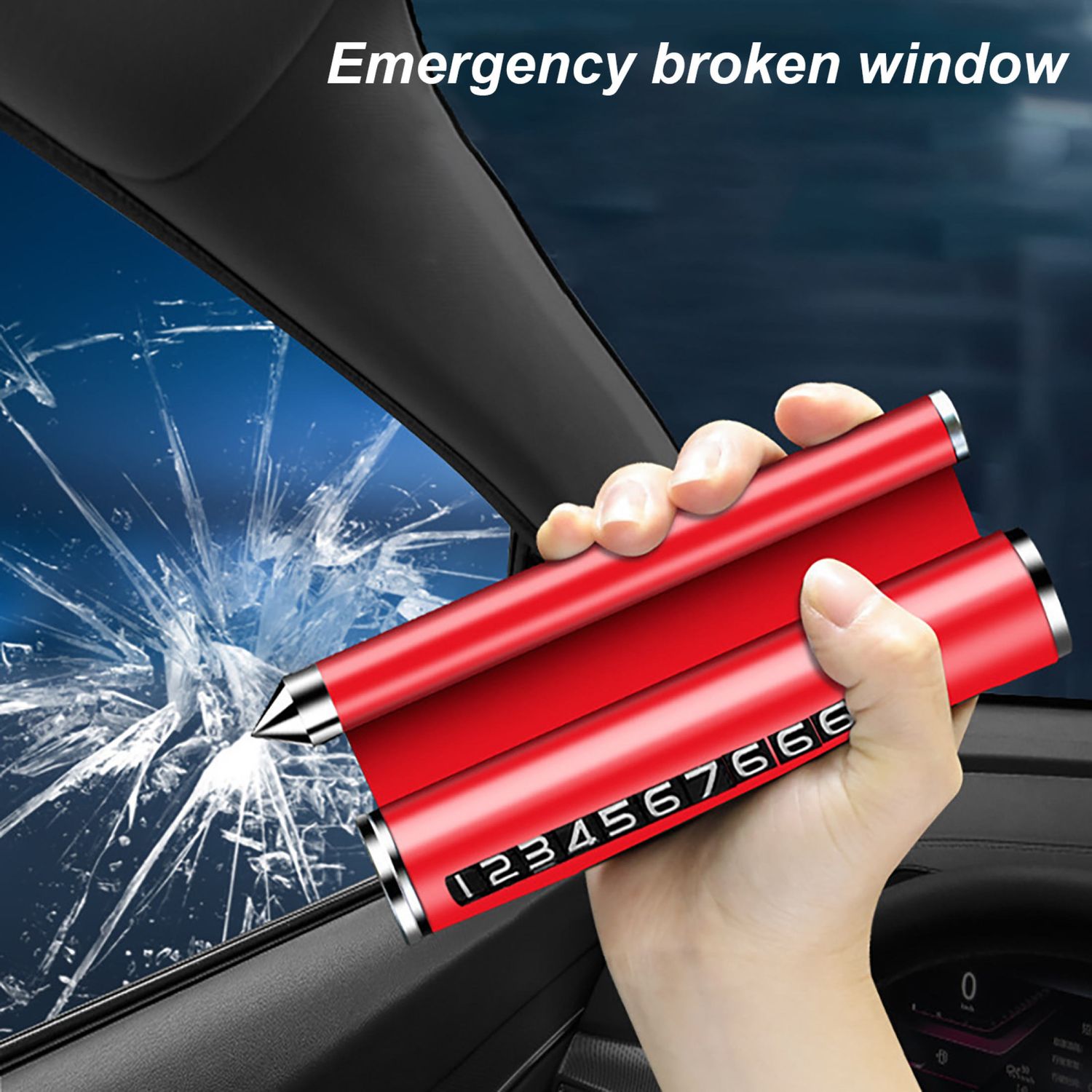 Suport telefon MRG MTH072, Cu odorizant, Cu placuta numar telefon, Rosu fotografia produsului View 6 L