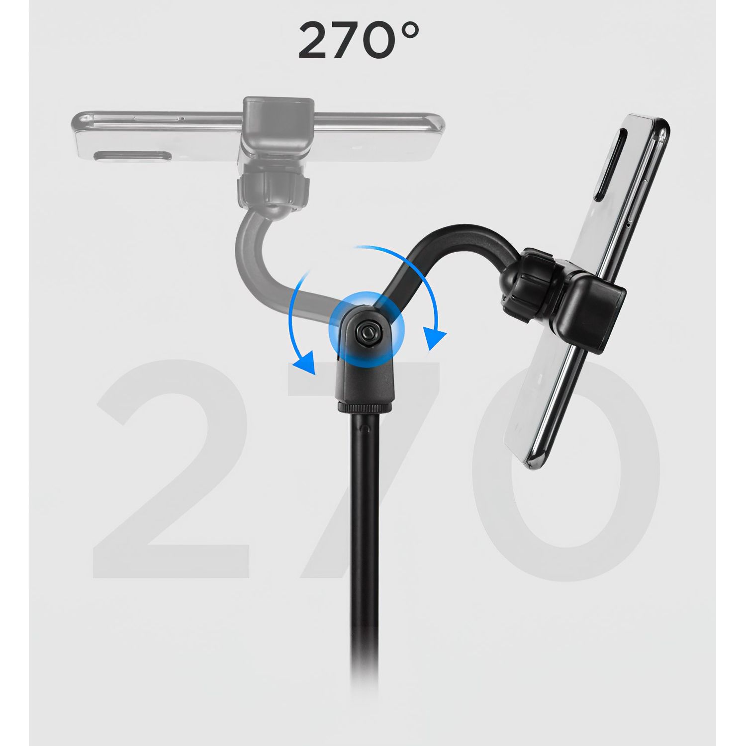 Suport telefon MRG ML7, Tip stand microfon, Negru fotografia produsului View 5 L