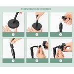 Suport telefon MRG ML7, Tip stand microfon, Negru fotografia produsului View 6 S