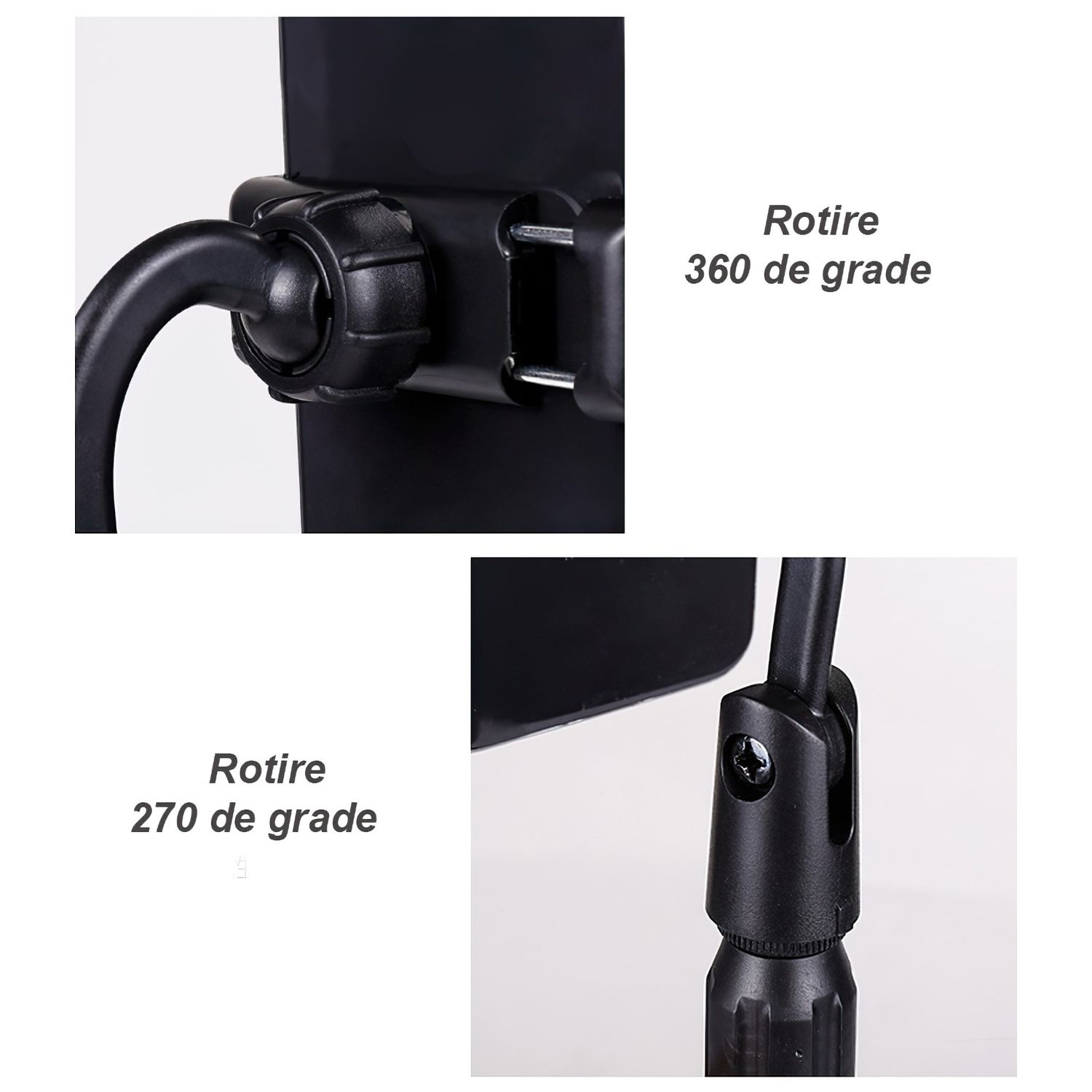 Suport telefon MRG ML7, Tip stand microfon, Negru fotografia produsului View 3 L