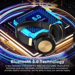 Casti wireless MRG M624, On Ear, Cu bluetooth, Negru fotografia produsului View 3 S