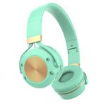 Casti wireless MRG M624, On Ear, Cu bluetooth, Turcoaz fotografia produsului