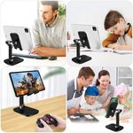 Suport Telefon MRG M642, Pentru birou, Pliabil, Negru fotografia produsului View 6 S