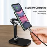 Suport Telefon MRG M642, Pentru birou, Pliabil, Negru fotografia produsului View 5 S