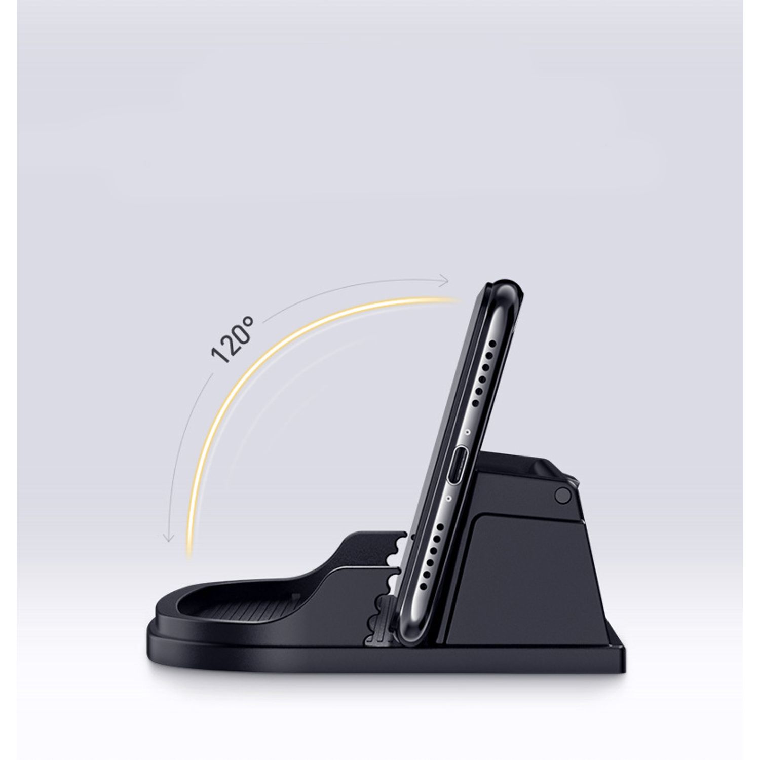 Suport telefon MRG M670, Pentru masina, Cu placuta numar telefon, Negru fotografia produsului View 3 L