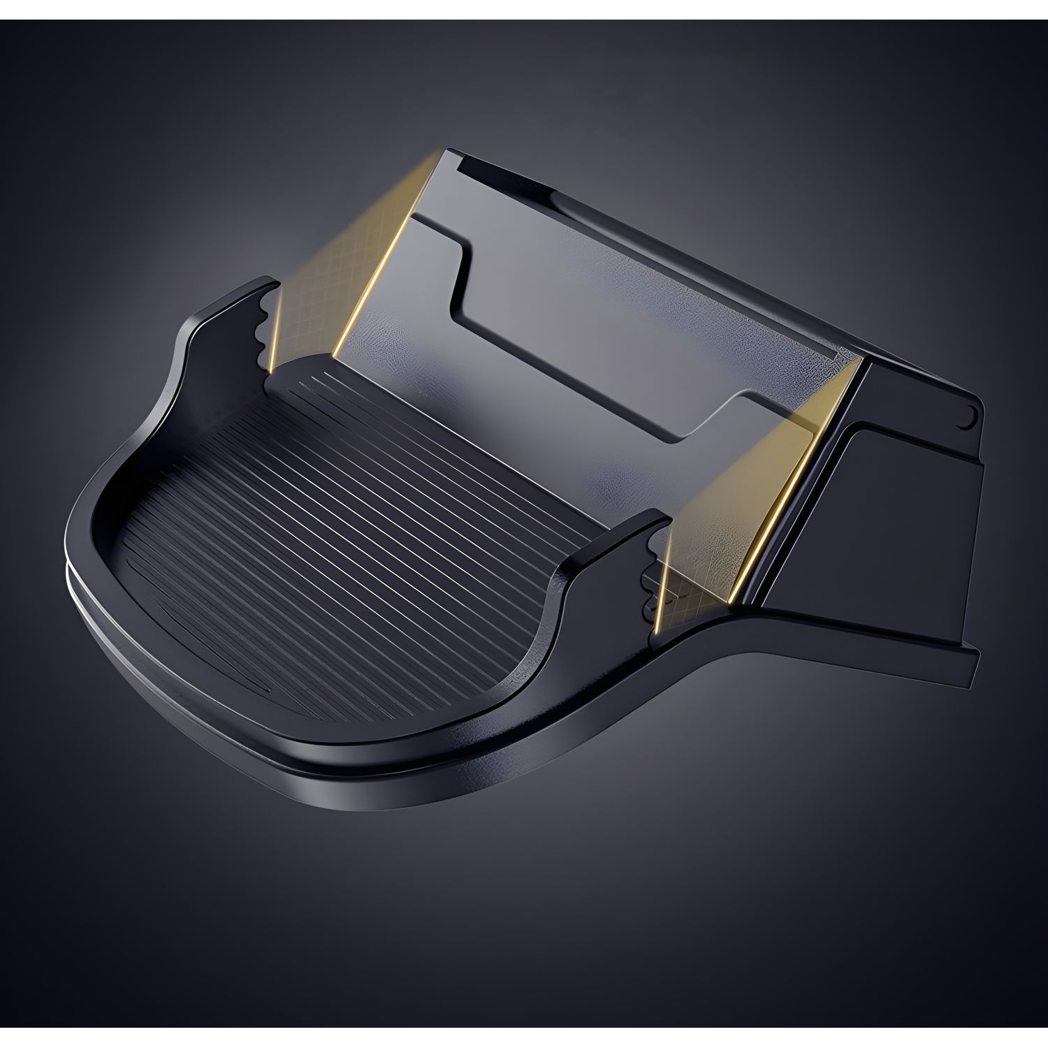 Suport telefon MRG M670, Pentru masina, Cu placuta numar telefon, Negru fotografia produsului View 2 L