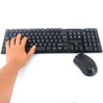 Kit Wireless MRG MTJ808, Tastatura, Mouse, Negru fotografia produsului View 3 S