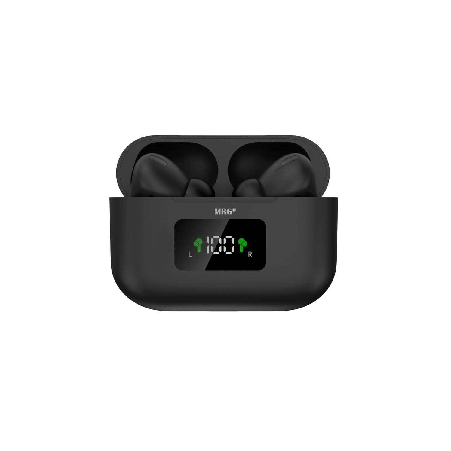 Casti Bluetooth MRG MinPods3, Cu carcasa, Display LCD, Negru fotografia produsului