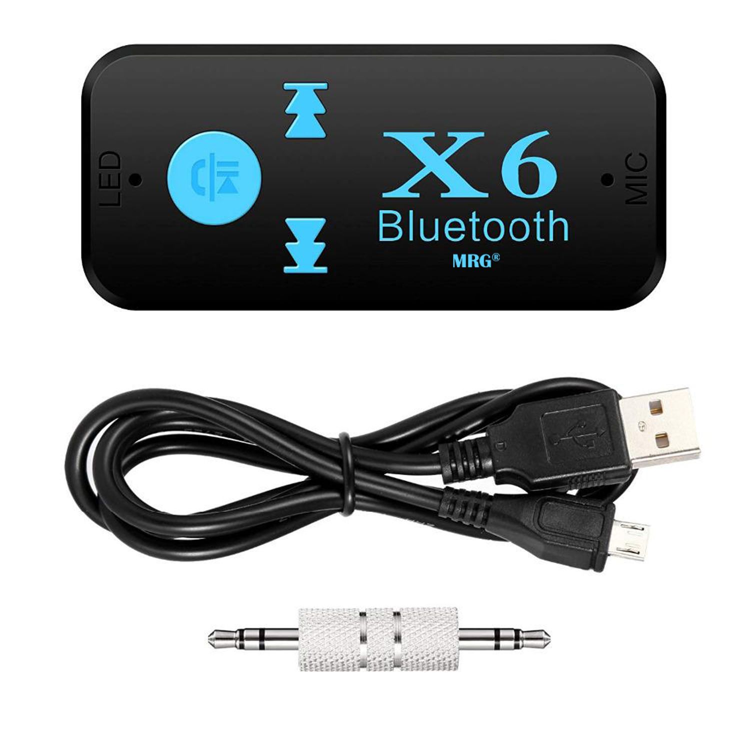 Receptor Bluetooth MRG MX6, Jack, Handsfree, Negru fotografia produsului