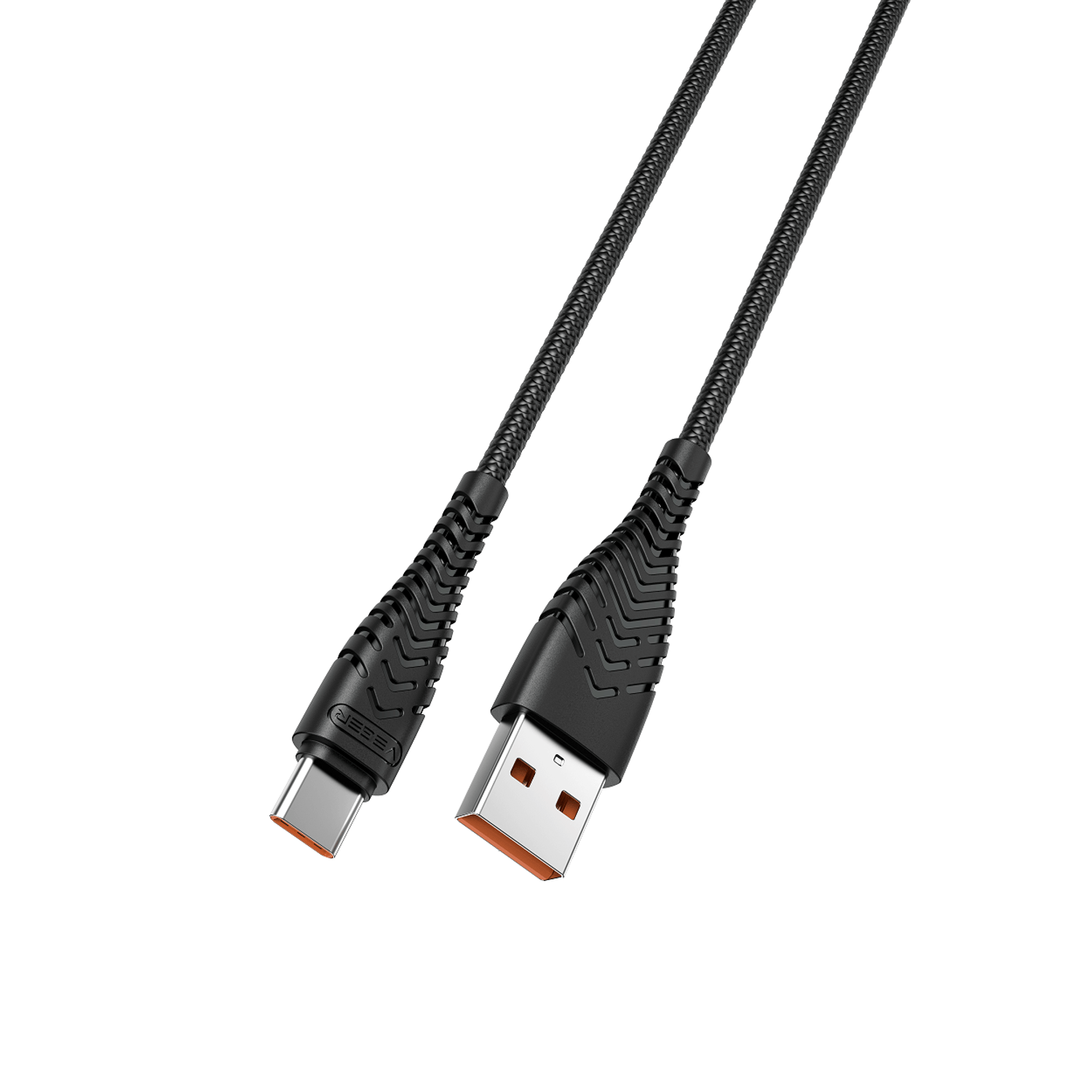 Cablu de date Veger V104, Type-C, 2.4A, Negru fotografia produsului