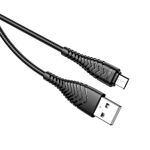Cablu de date Veger V103, MicroUSB, 2.4A, Negru fotografia produsului View 3 S
