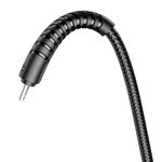 Cablu de date Veger V103, MicroUSB, 2.4A, Negru fotografia produsului View 4 S