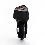 Incarcator Auto VEGER CC50, 38W, USB Type-C, Negru fotografia produsului View 2 S