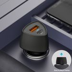 Incarcator Auto VEGER CC50, 38W, USB Type-C, Negru fotografia produsului View 5 S