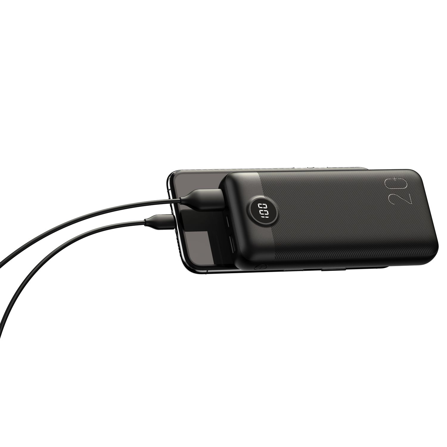 Power Bank Veger L20, 20000mAh, Display LED, Fast-Charge, Negru fotografia produsului View 3 L