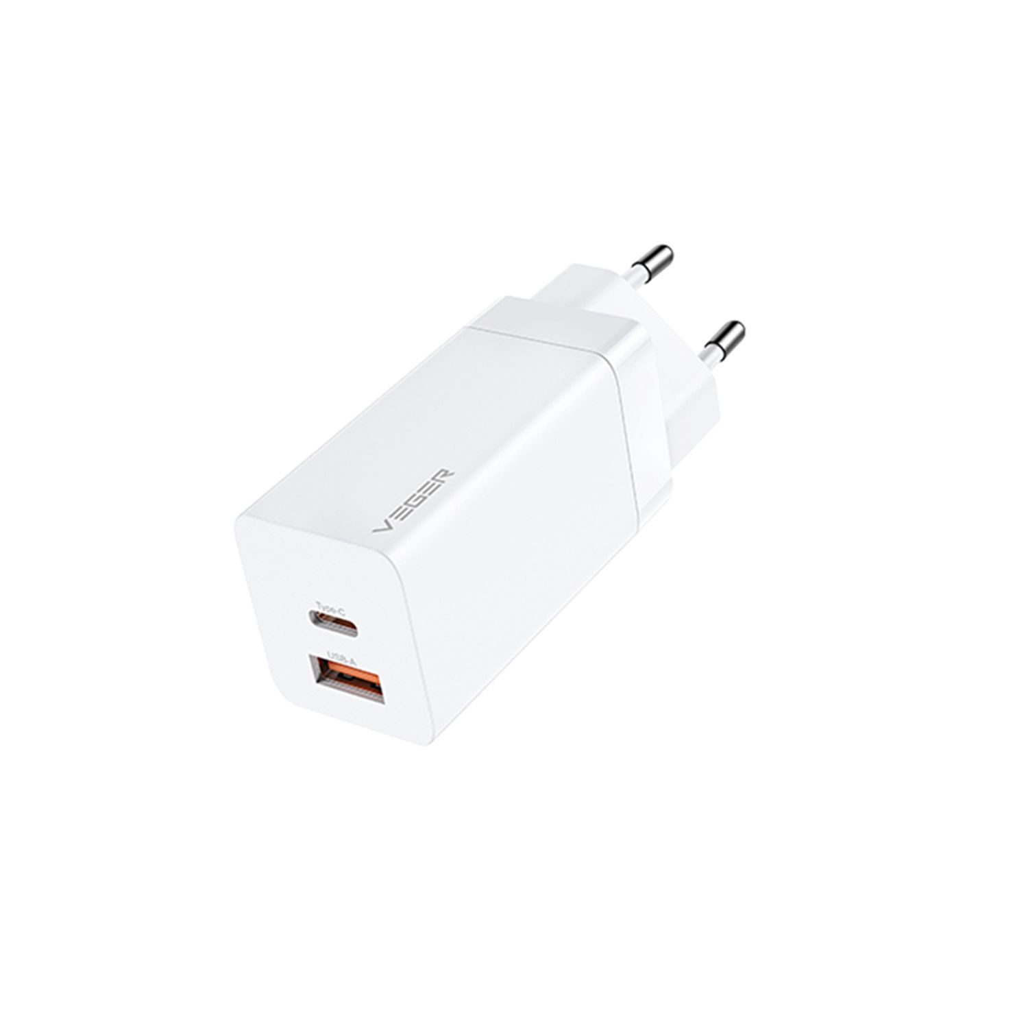 Incarcator laptop Veger CPD65E, 65W, Fast Charge, USB Type-C, Alb fotografia produsului View 2 L