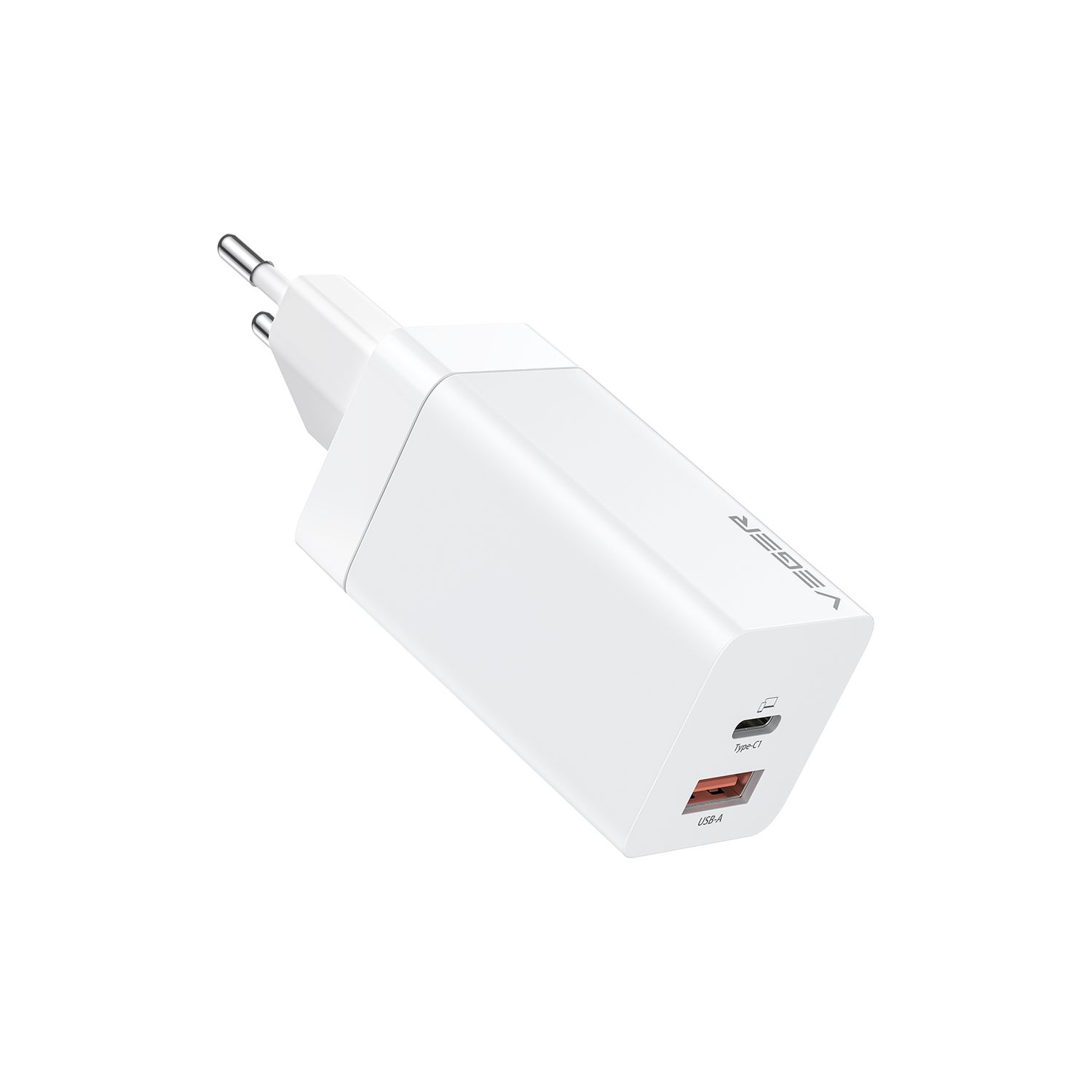 Incarcator laptop Veger CPD65E, 65W, Fast Charge, USB Type-C, Alb fotografia produsului