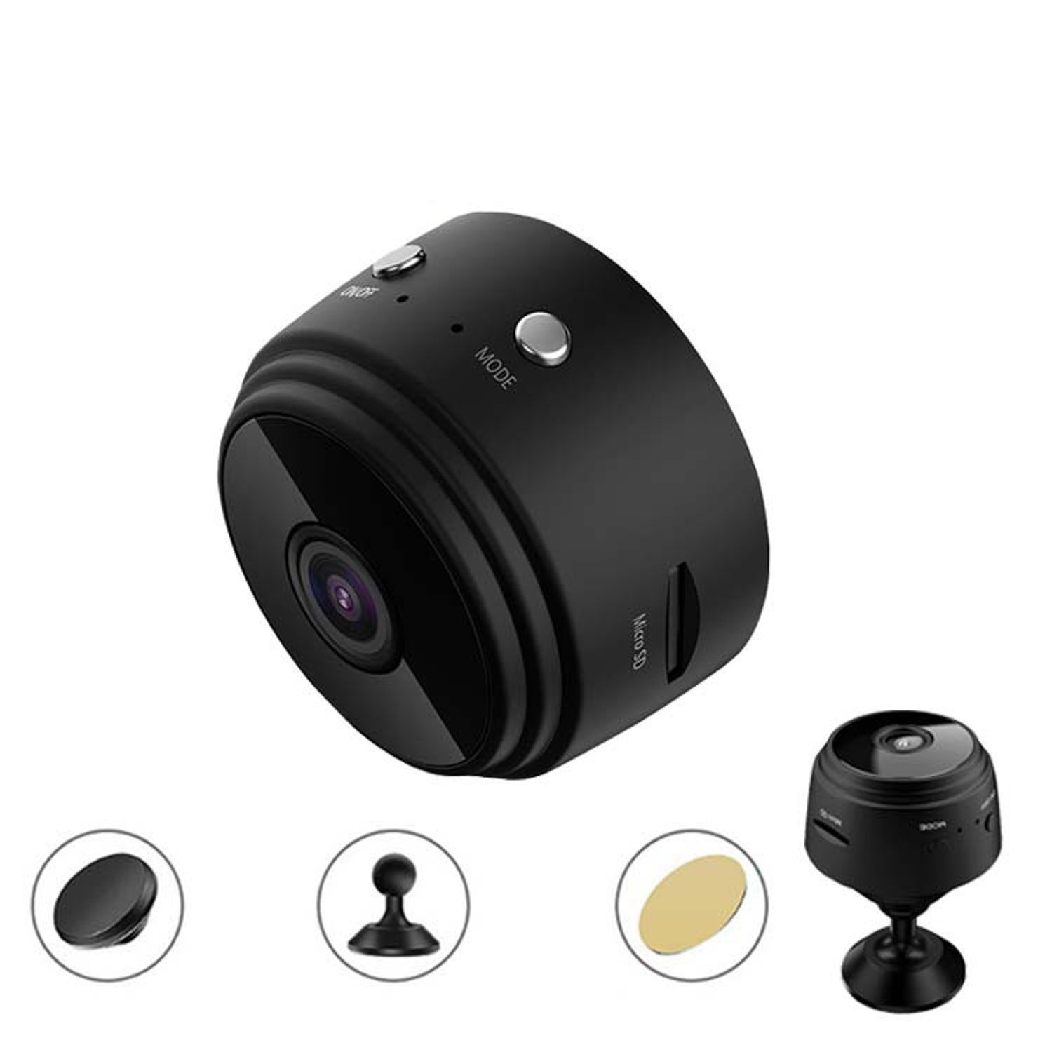 Mini Camera MRG M739, Wireless, Magnetica, Negru fotografia produsului View 4 L