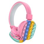 Casti On Ear MRG MCXT806C, Bluetooth, Pop It, Roz fotografia produsului