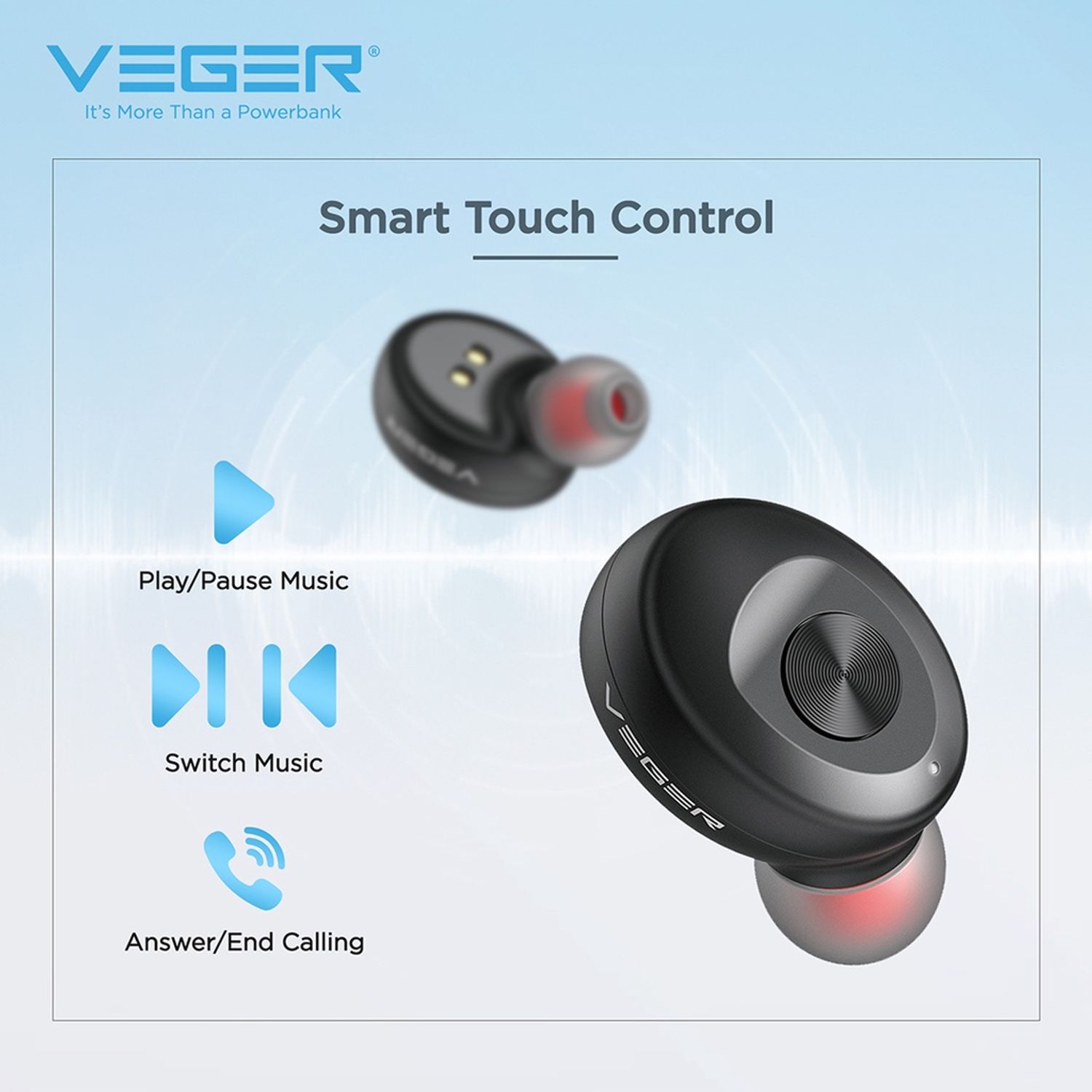 Casti Bluetooth Veger XG08, Handsfree, Cu carcasa, Negru fotografia produsului View 2 L