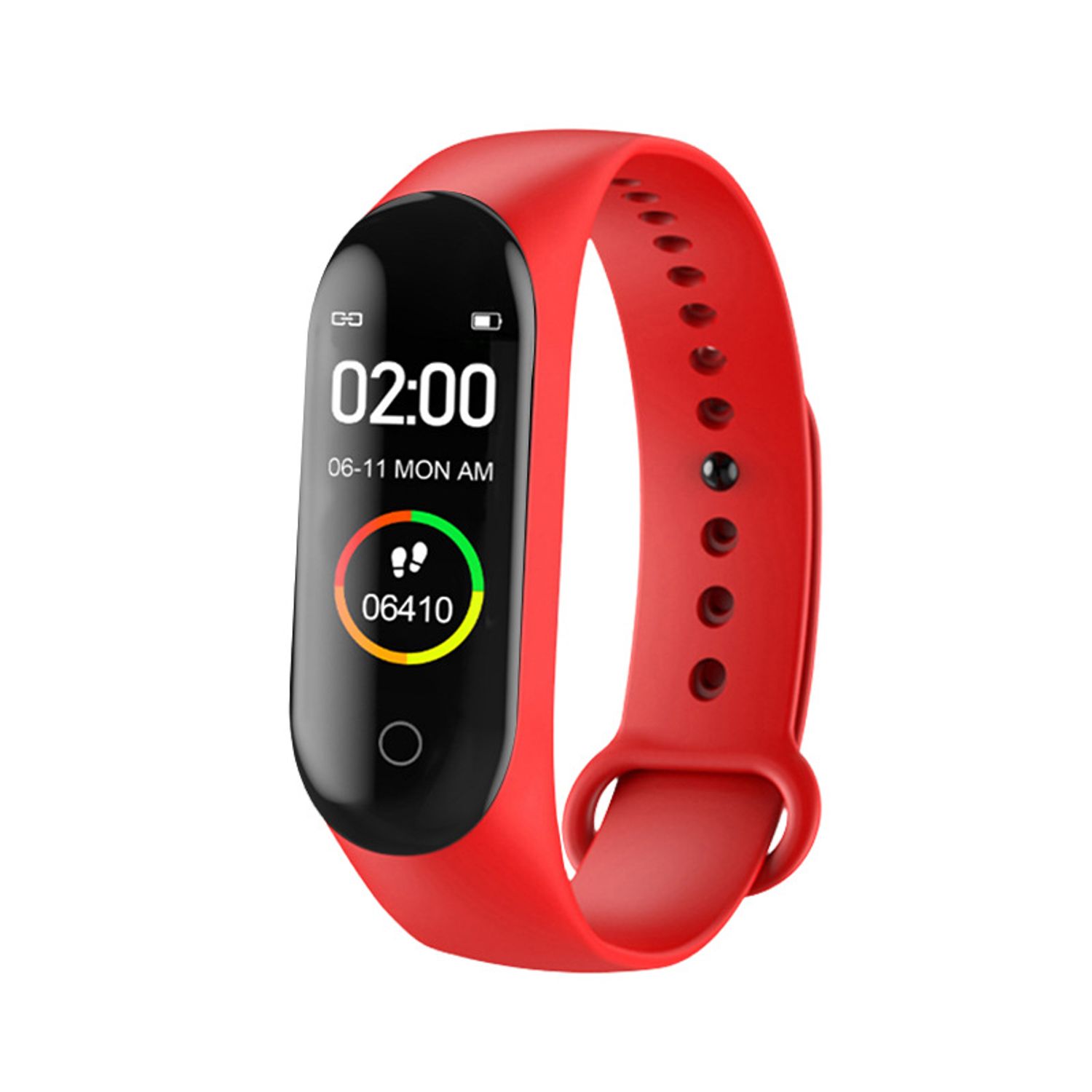 Bratara fitness MRG MM4, Inteligenta, Bluetooth, Rosu fotografia produsului