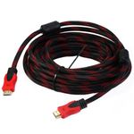 Cablu Hdmi MRG M749, 10 m, Digital, Negru cu Rosu fotografia produsului