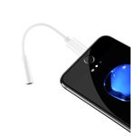 Cablu adaptor MRG M754, Lightning la Jack, 3.5mm, Alb fotografia produsului View 3 S
