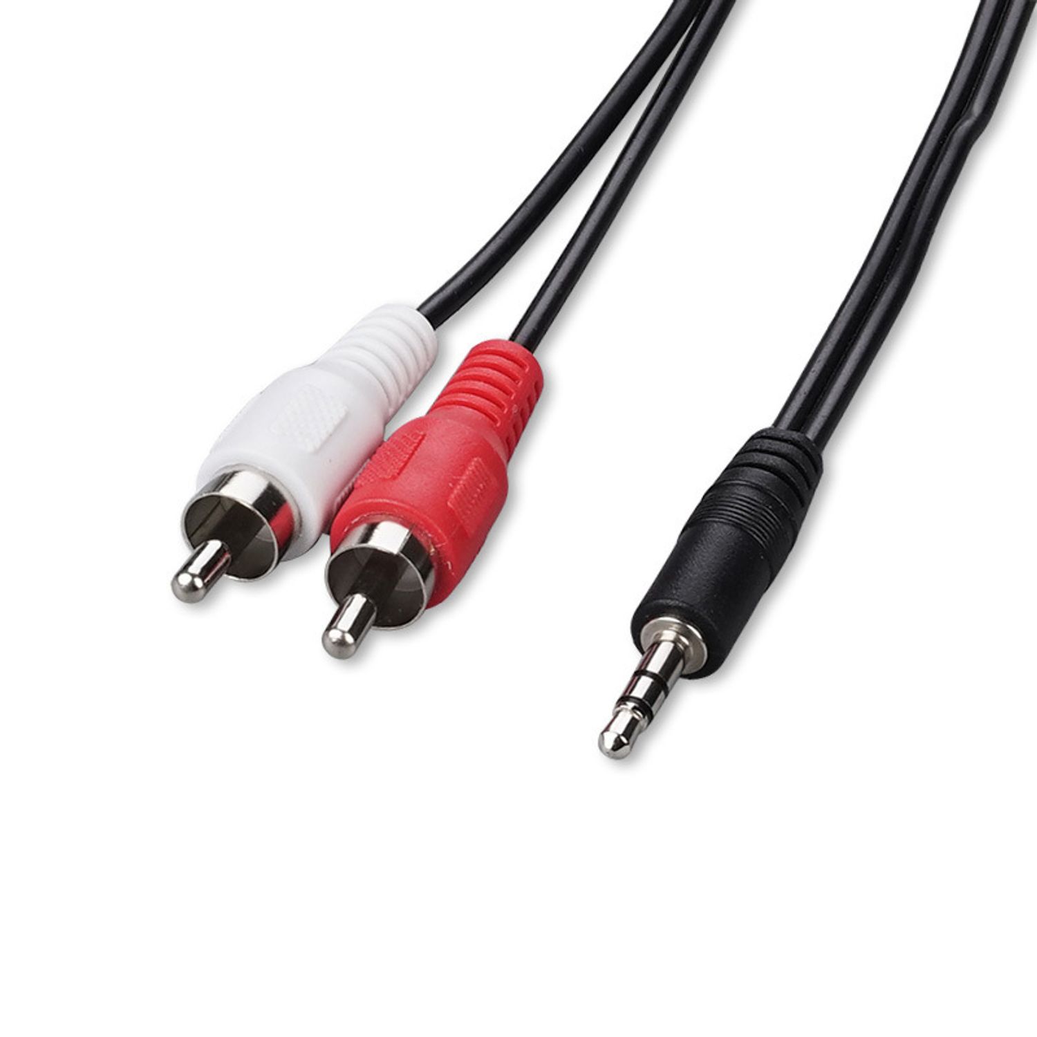 Cablu Audio Jack MRG M755, Jack 3.5mm, 2 RCA, Negru fotografia produsului View 3 L