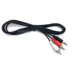 Cablu Audio Jack MRG M755, Jack 3.5mm, 2 RCA, Negru fotografia produsului View 4 S