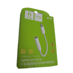 Cablu adaptor MRG M754, Lightning la Jack, 3.5mm, Alb fotografia produsului