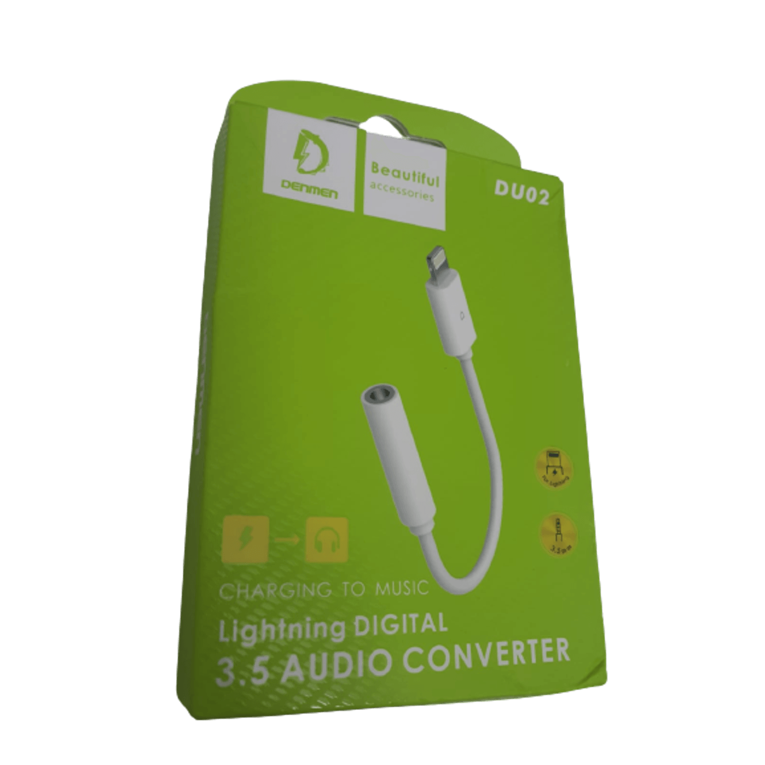 Cablu adaptor MRG M754, Lightning la Jack, 3.5mm, Alb fotografia produsului