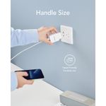 Incarcator Retea Veger VLS202U, USB-A, Type-C, Fast Charge, Alb fotografia produsului View 6 S