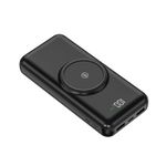 Power Bank Wireless MRG M762, 10000mah, 3in1, Negru fotografia produsului
