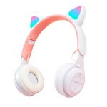 Casti On Ear MRG MY08CAT, Bluetooth, Tip pisica, Alb C766 fotografia produsului