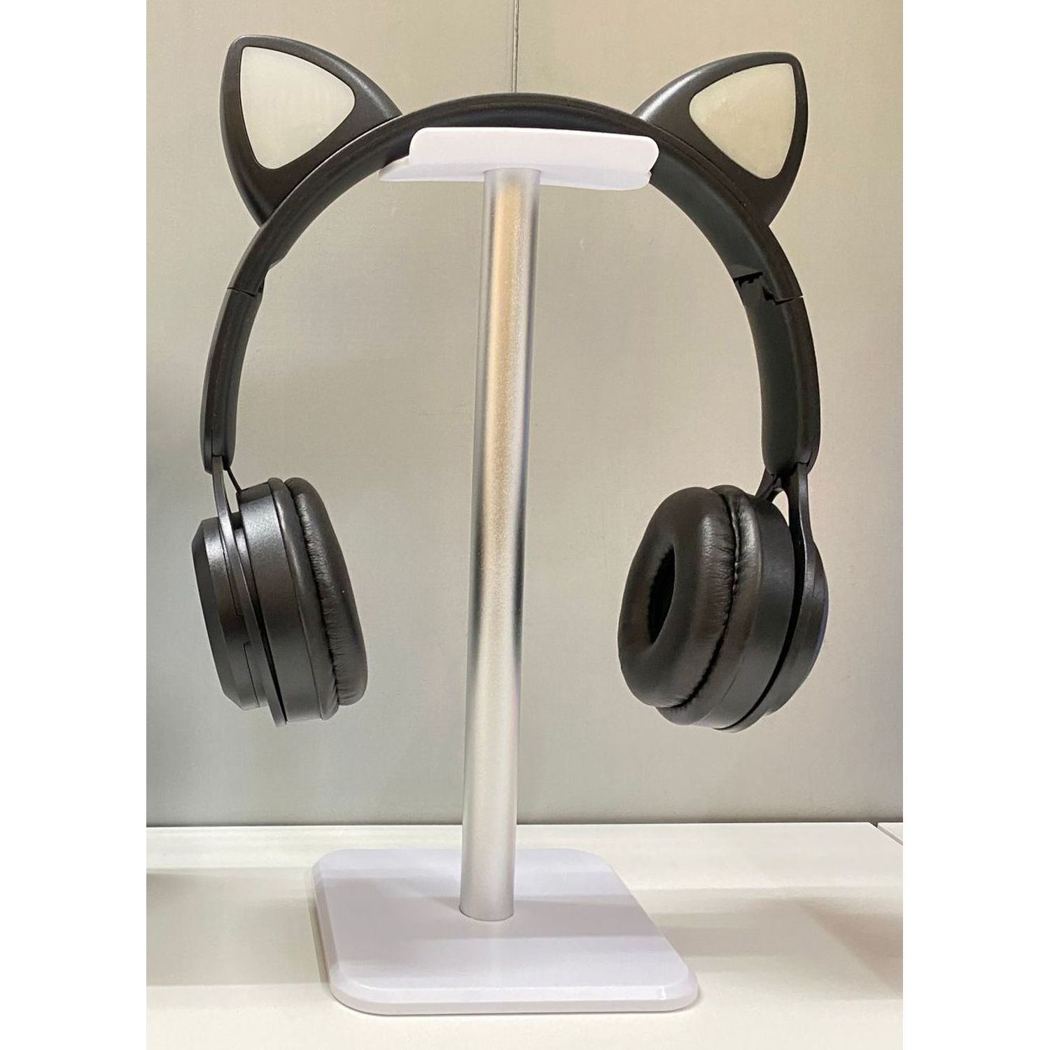 Casti On Ear MRG MY08CAT, Bluetooth, Tip pisica, Negru fotografia produsului View 5 L