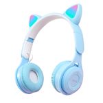 Casti On Ear MRG MY08CAT, Bluetooth, Tip pisica, Albastru C765 fotografia produsului